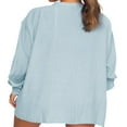 thumbnail image 3 of Summer Women 2 Piece Outfit Oversized Button Down T-Shirt Top Drawstring Shorts Set Tracksuit Sweatsuit, 3 of 6