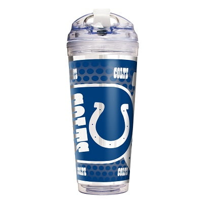 Indianapolis Colts Gobelet en Acrylique de 24 Oz avec Paille