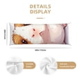 thumbnail image 2 of KLL Cartoon Guinea Pig Pattern Long Body Pillow Cover,20x60 Body Pillow Cases,Soft Brushed Microfiber Invisible Zipper Design-Pillow core not included, 2 of 7