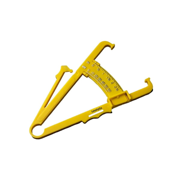 LovelyOx Body fat calipers, Body Fat Caliper with Body Fat Percentage Measure Chart for Accurately Measuring Body Fat