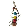 thumbnail image 3 of kusrkot Colorful Parrot Cage Hanging Toys Birds Chewing Bite Nest Swing Perches Training Yellow Blue Red Ball, 3 of 7