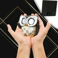 thumbnail image 7 of Xecvkr Owl Sculpture Resin Solar Lamp Tabletop Decoration Birthday Gift Energy Saving Multicolor Soft Light Indoor Outdoor Desk Accent 2.95x2.75in 150g 1 Piece, 7 of 7