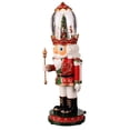 thumbnail image 4 of Roman LED Lighted Musical Christmas Nutcracker - 16.25" - Red and White, 4 of 8