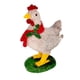 thumbnail image 1 of Adornos de resina con forma de pollo iluminados para Navidad, ideal para el jardín. Pequeño sin luz, 1 of 8