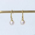thumbnail image 2 of Classique Tout-Match Eau Douce Perle Oreille Crochets Mode Simple S925 Argent micro-se, 2 of 5