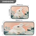 thumbnail image 3 of 2-Piece Kitchen Mat Set Non Slip Washable Floor Mats Decorative Rugs for Kitchen Sink Laundry Cute White Rabbit, 3 of 7
