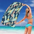 thumbnail image 4 of Binmer Serviette de Plage en Microfibre Super Légère Serviette de Bain Colorée Couverture de Plage Anti-Sable Serviette Multi-Usage pour Voyage Piscine 30x60 Pouces, 4 of 6