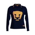 thumbnail image 1 of Jersey Pumas Retro 1980 Old School Sports Para Mujer Talla CH Azul marino/dorado, 1 of 4