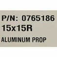 thumbnail image 3 of Evinrude Johnson 15" x 15" Pitch Standard Rotation 3 Blade Aluminum Boat Propeller, 3 of 3
