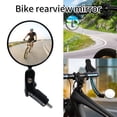 thumbnail image 4 of 2pcs Bike Rear View Mirrors Adjustable Safety Bike Mirrors Foldable Bicycle Handlebar Rearview Mirrors Wide Angle Shakeproof Convex Cycling Mirror for Mountain Bike Road Bike City Bicycle, 4 of 6
