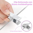 thumbnail image 4 of MAGMALIFE Set de 30 Ganchos de Terciopelo con Pinza Ajustable, 42 cm, Ganchos Antideslizantes y Resistentes, con Gancho Giratorio, Ideal para Pantalones, Faldas, Jeans y Camisas (Rosa), 4 of 8