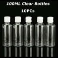 thumbnail image 1 of 10PCS Empty Plastic Bottles 100ML Clear Small Travel Flip Liquids Shampoo, 1 of 6