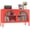 Red, variant on Metal Storage Cabinet with Doors and Shelves,2 Door TV Stand,Accent Cabinet,Metal Locker