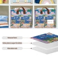 thumbnail image 4 of Yayeee Foldable Storage Basket for Shelves with Handles Set of 2 Waterproof Cloth Bins, Floral Window, 4 of 7