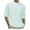 Mens Shirts Mint Green, variant on S-5X Plus Size Shirts for Men with Button Mock Neck Big & Tall Long Sleeve Tshirts Shirt Mens Casual Stripe Printed Pullover Going-Out Loungewear Tops
