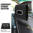 thumbnail image 3 of GAXIRE Caja De Pañuelos Para Auto Organizador Práctico Resistente Y Elegante Para Apoyabrazos Color Negro, 3 of 7