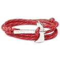 thumbnail image 5 of Nuevas pulseras de ancla de hacha de plata de moda para hombres, abalorios de cuerda de supervivencia 550 Ch,10, 5 of 5