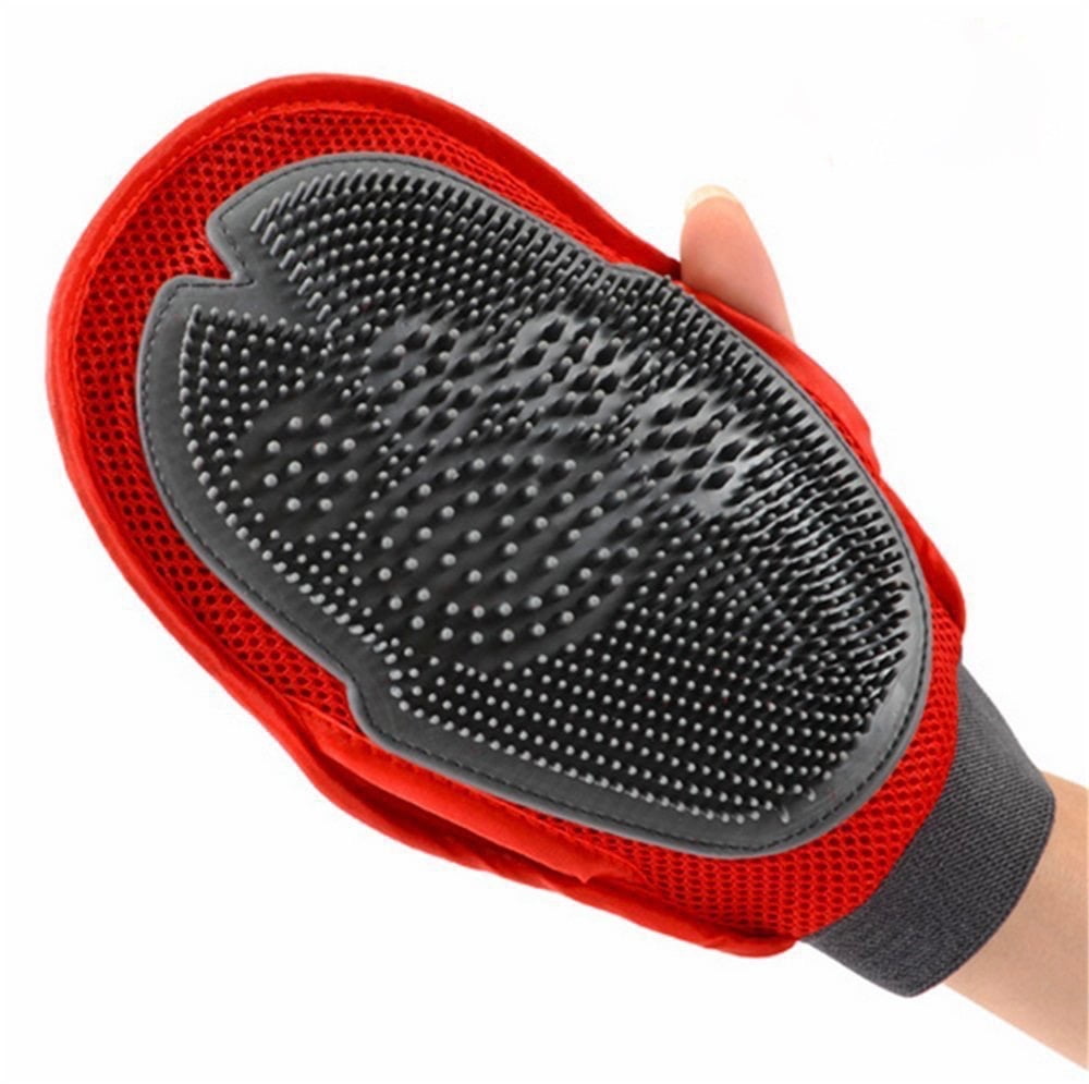 Pet Grooming Glove Ideal Brush & Massage ToolPerfect for Cats & Dogs