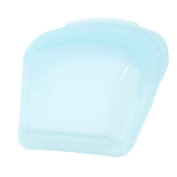 Soimiss Reusable Blue Silicone Case Portable Pill Pouch with Resealable Closure