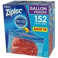 thumbnail image 3 of Ziploc Seal Top Freezer Bags, Gallon, 152 ct, 3 of 5
