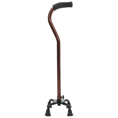 Quad Cane Elderly Walking Stick Adjustable Walking Stick Nonskid Quad Cane Walking Assist Tool