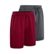 thumbnail image 1 of Pack de 2 Shorts Deportivos Hombre Gris Oscuro y Vino, 1 of 5