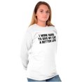 thumbnail image 4 of Work Hard for My Cat Pet Parent Funny Plus Size Long Sleeve Graphic Tee Shirt Brisco Brands 2X, 4 of 5