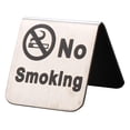 thumbnail image 3 of Letrero de acero inoxidable para no fumar, letrero para tienda de campaña, aviso, advertencia, recordatorio, sobremesa. Cercanas, 3 of 7