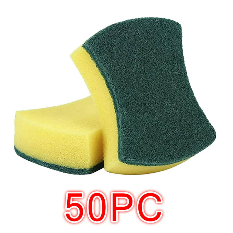 Kitchen Cleaning Sponge,Eco Non-scratch for Dish,Scrub Sponge (Pack of 50)