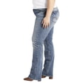 thumbnail image 3 of Silver Jeans Co. Women's Plus Size Elyse Mid Rise Slim Bootcut Jeans Waist sizes 12-24, 3 of 3