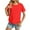 Red, variant on yunLCZ Basic Women's Tees Discounted Womens Workout Tops Oversized T Shirts Loose Fit Crewneck Short Sleeve Top workout form-fitting T-shirts women