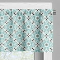 thumbnail image 5 of Ambesonne Moroccan Valance & Curtain, Mediterranean Damask Art, 55"x45", Seafoam Grey, 5 of 7