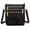 black, variant on FALAN MULE Small Vegan Leather Women Crossbody Shoulder Bag Multi Zipper Pocket Handbag