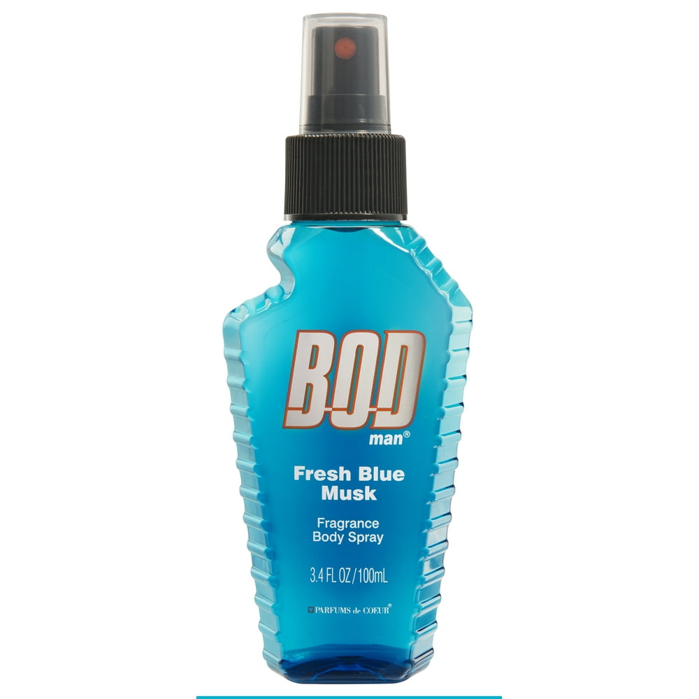 Bod Man Fresh Blue Musk Body Spray, 3.4 fl. oz.
