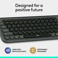 thumbnail image 4 of Logitech POP ICON KEYS Wireless Bluetooth Keyboard, Comfortable Typing, Programmable Keys, Easy-Switch Between up to 3 Devices (Graphite & Green) - Wireless Connectivity - Bluetooth - 32.81 ft, 4 of 14