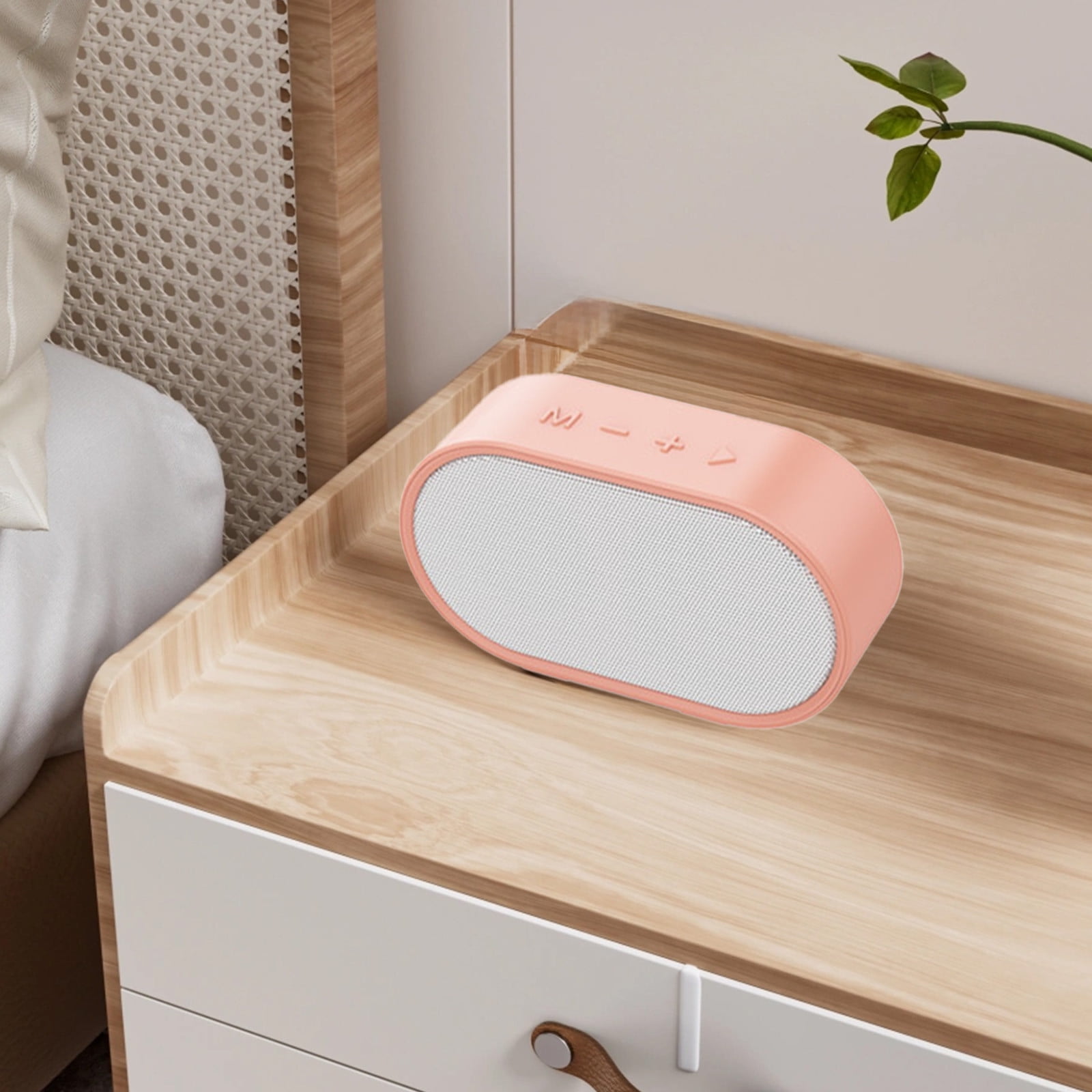 LACKUST Mini Bluetooth Speaker Pink, Portable Wireless Speaker with Deep Bass, Bluetooth 5.3 Desktop Speaker Long Battery Life for Home Office Outdoor