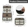 thumbnail image 6 of HUIACONG Aztec Geometry Car Floor Mats Steering Wheel Cover Car Seat Covers 9-Piece Driver Passenger and Rear Floor Mats with Anti-Slip Pad Dust Proof Car Interior Accessories for SUV,Vans,Sedans, 6 of 8