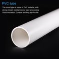 thumbnail image 4 of Unique Bargains 57mm ID 63mm OD 0.65m PVC Blanc Tuyau Rond Rigide Haute Résistance, 4 of 6