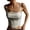 White, variant on Women Solid Color Street Style Cut Out Corset Halter Top Thin Strap Design Cropped Fashion Halter Tops White,S