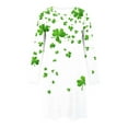thumbnail image 5 of Sakmal St Patrick's Day Womens Moomoo Nightgowns Lightweight Long Sleeve Nightwear Shamrock Print Short Womens Nightgown L, 5 of 6