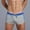 Gray, variant on Men's Boxer Briefs Home Solid Colore Mesh Drawstring Underwear (Gray,L)