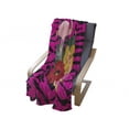 thumbnail image 4 of Pink Zebra Soft Flannel Fleece Blanket, Exotic Love Pink Flamingos on Hibiscus Bouquet Striped Background Boho Graphic, Cozy Plush for Indoor and Outdoor Use, 70" x 90", Multicolor, by Ambesonne, 4 of 6