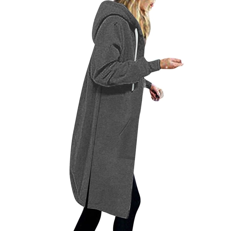 Women's Jackets Oversized Hoodies Long Sleeve Zip Up Hoodie