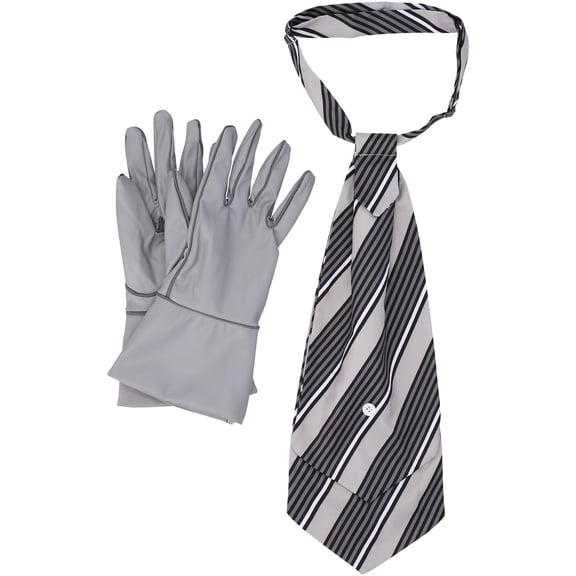Gray The Undertaker Tie & Glove Set