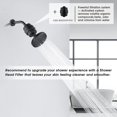 thumbnail image 3 of BRIGHT SHOWERS High Pressure Rain Showerhead Fixed Shower Head Angle Adjustable High Pressure Bathroom Showerhead with Anti-Clogging Silicone Nozzles, 1-Min Installation, Oil Rubbed Bronze, 3 of 5