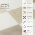 thumbnail image 6 of Peel and Stick Backsplash - 5 Sheets of 7,75" x 7,75" - 3D Adhesive Peel and Stick Tile Backsplash for Kitchen, Bathroom, Wall Tile, Checkered, 6 of 7