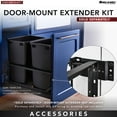 thumbnail image 5 of Rev-A-Shelf Double Pullout 35 Qt Trash Can with Soft-Close, 5349-18DM-2, 5 of 9