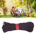 thumbnail image 4 of Parachute Rope, Wide Usage Paracord Easy To Carry High Load Capacity  for Tent Black,Black Red, 4 of 7