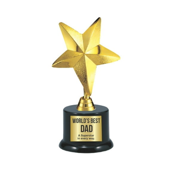 World's Best Dad Star Trophy 7"