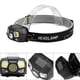 thumbnail image 3 of Mini faro LED recargable por USB, banda de faro de inducción de onda para acampar al aire libre (negro), 3 of 8